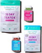 Skinnymint Detox Bundle- Hunger Buster & Power up Gummies (120 Gummies) with 28 Day Ultimate Teatox (42 Tea Bags) | Detox & Curb Cravings | Gluten Free & Vegan