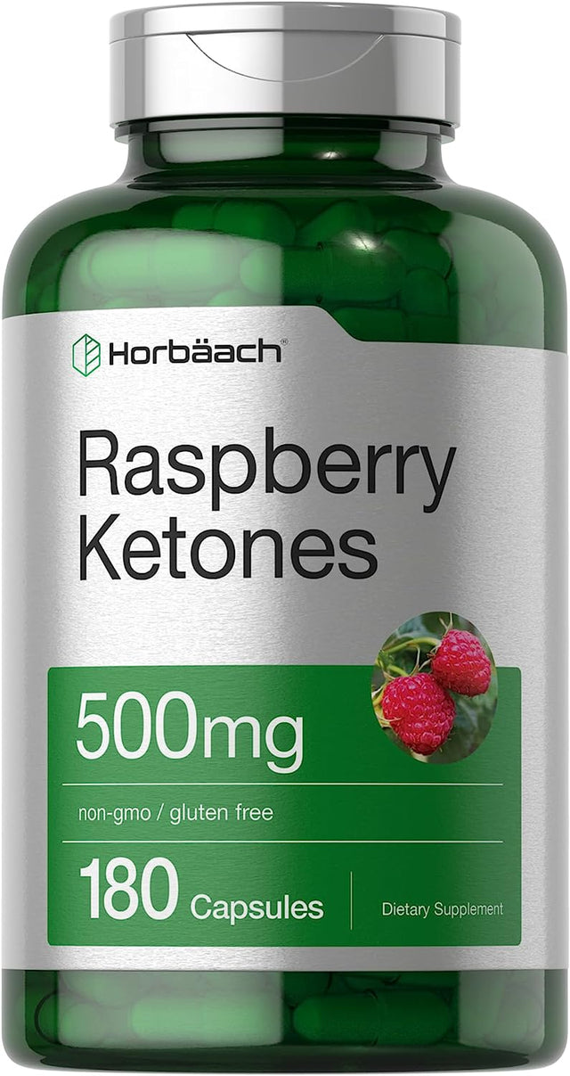 Raspberry Ketones | 500Mg | 180 Capsules | Non-Gmo & Gluten Free Pills | by Horbaach