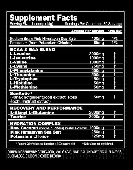 Eaminomax Amino Acid Performance Powder | 7 Total Grams of BCAA Amino Acids & Essential Amino Acids | Recovery – Hydration – Endurance | 30 Servings (Passionfruit Ice Tea Lemonade)