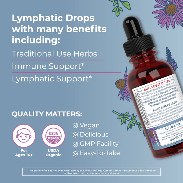 Maryruth'S | USDA Organic Lymphatic Support Liquid Herbal Supplement | Optimum Fluid Levels & Immune Function | Vegan, Non-Gmo | 1 Fl Oz / 30Ml | Eldberberry