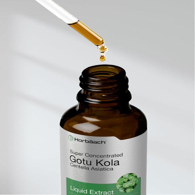 Gotu Kola Liquid Extract | 2 Fl Oz | Vegetarian & Alcohol Free | by Horbaach