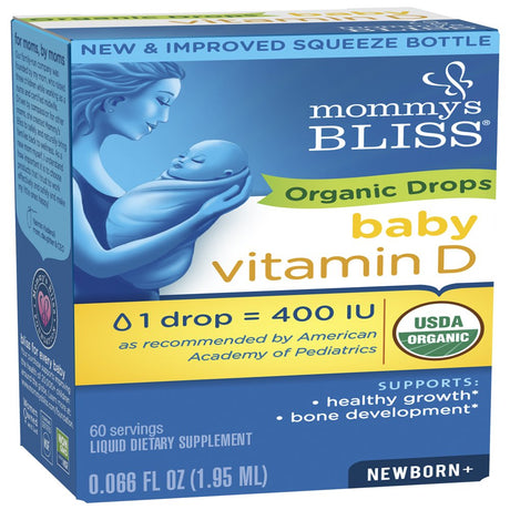 Mommy'S Bliss Organic Baby Vitamin D Drops, 1.95 Ml