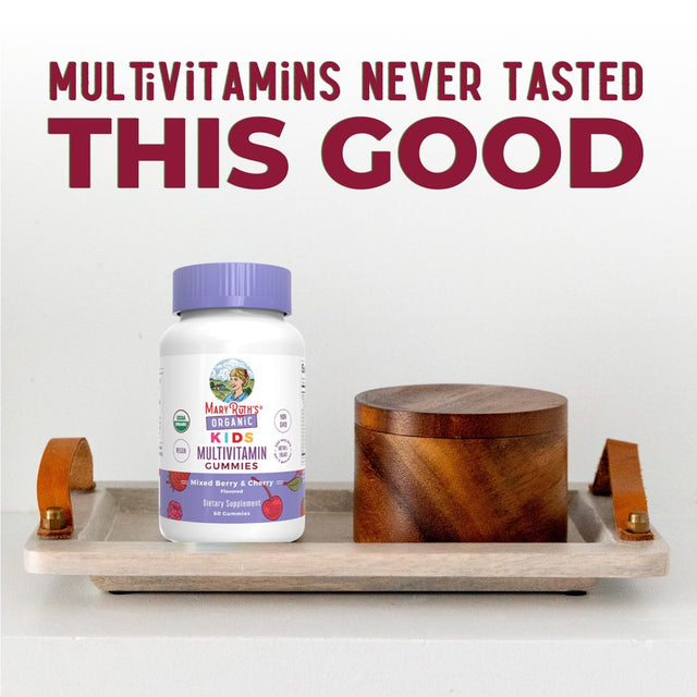 Maryruth'S | USDA Organic Kids Multivitamin Gummies for Ages 4+ | Gummy Vitamins | Vegan, Non-Gmo | 60 Count