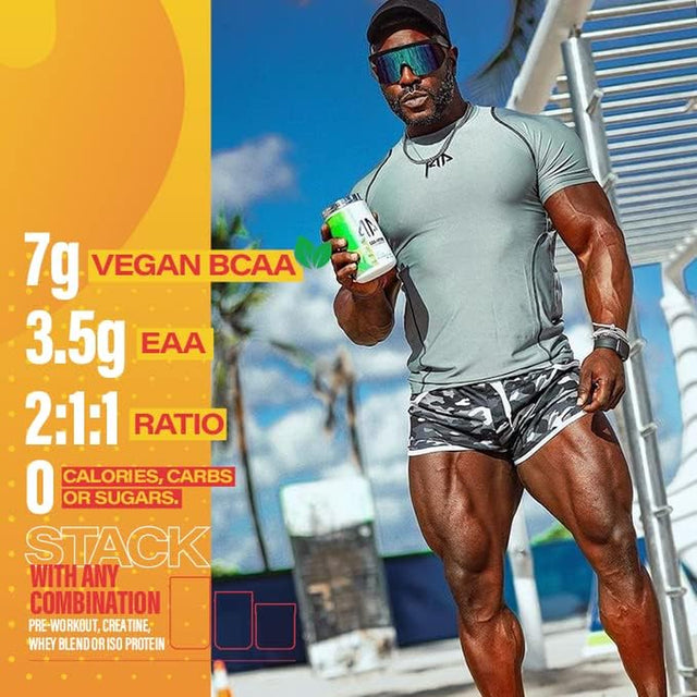 EAA + Hydro by AP Sports Regimen | Vegan Fermented BCAA & EAA Amino Acid Powder for Men & Women | 10.5 Grams Total Aminos | Recovery + Electrolytes Hydration | 30 Serv (Orange You Mango)