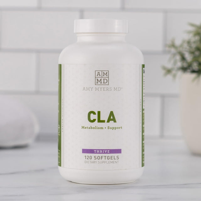 Dr Amy Myers CLA Metabolism Support - Increase Lean Muscle Mass and Support Healthy Weight Management for Women and Men - Conjugated Linoleic Acid, Safflower Oil - Dietary Supplement, 120 Softgels