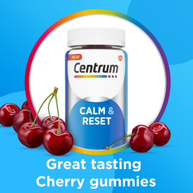 Centrum Calm & Reset Gummies, with Ashwagandha and Vitamin B6 - 50 Ct