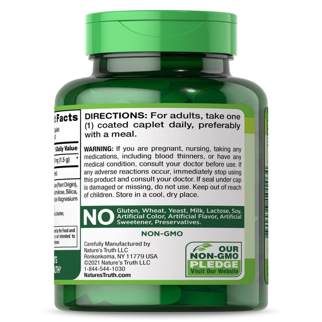 Glucosamine Sulfate 1500Mg | 60 Caplets | Mega Strength Supplement for Joint Health | Non-Gmo, Gluten Free | by Nature'S Truth