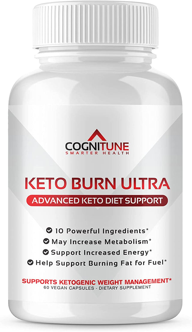 Keto Burn Keto Diet Pills – 10 in 1 Thermogenic Ketone Supplements for Women & Men, Garcinia Cambogia, Raspberry Ketones, Apple Cider Vinegar, Green Tea, Chromium Picolinate, Acai & More