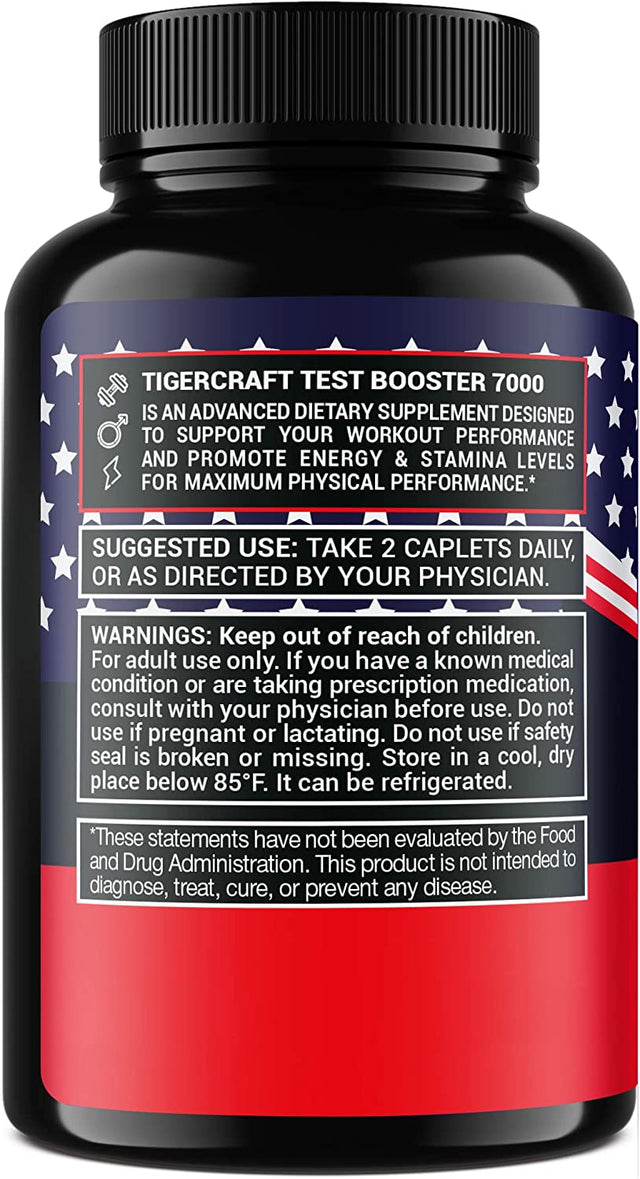 Vitamins for Men - Made in USA - with Horny Goat Weed, Tongkat Ali & Saw Palmetto - 60 Caplets