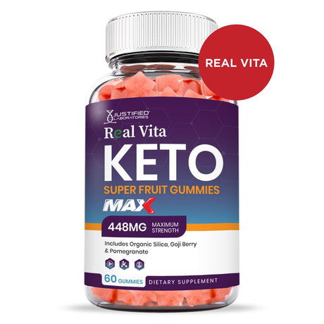 (2 Pack) Real Vita Keto Max Gummies Dietary Supplement 120 Gummys