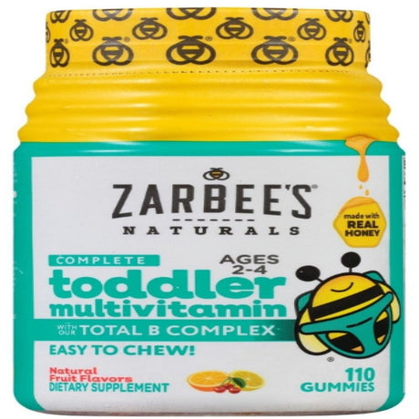 Zarbee'S Naturals Toddler Complete Multivitamin Easy Chew Gummies, 110 Ea (Pack of 2)