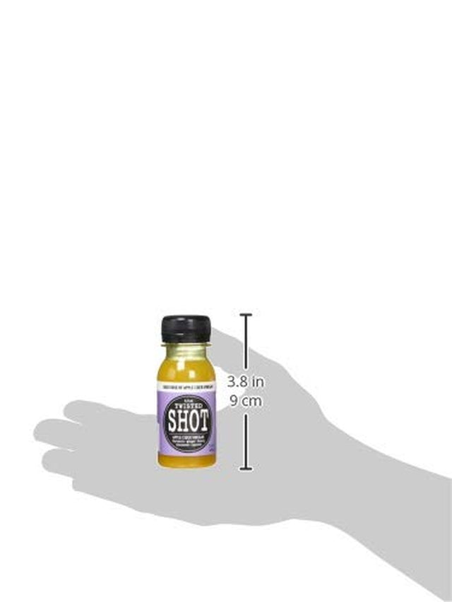 The Twisted Shot | Apple Cider Vinegar Shots with Turmeric, Ginger, Cinnamon, Honey & Cayenne | Wellness Drink | 100% USDA Certified Organic | Gut Health |Liquid, 12-Pack of 2Oz Shots