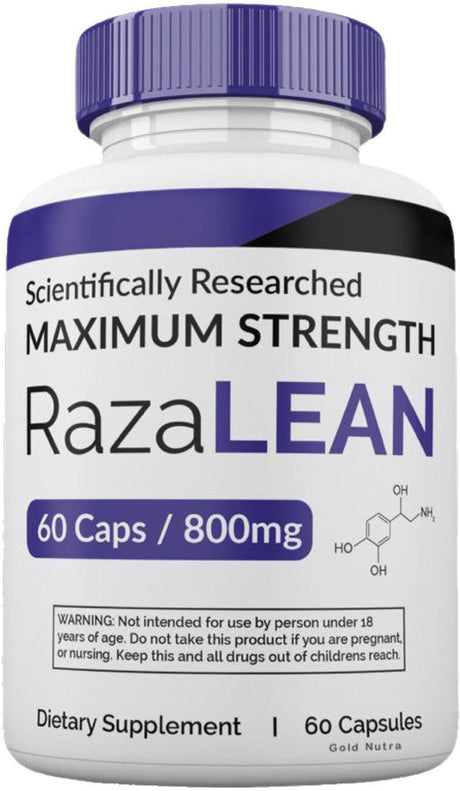 (3 Pack) Official Razalean Pills, 2022 Formula, 180 Capsules, Dietary Supplement