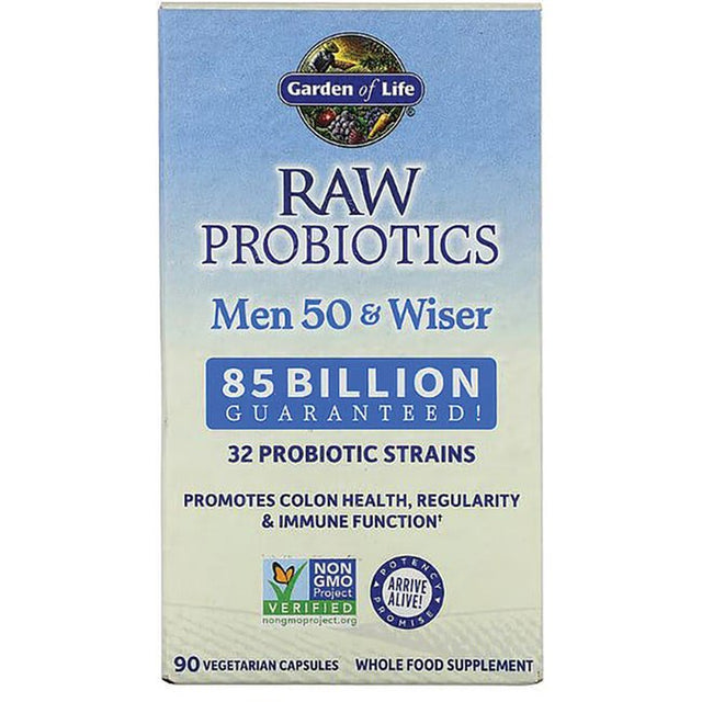 Garden of Life - RAW Probiotics Men 50 & Wiser - 90 Vegetarian Capsules