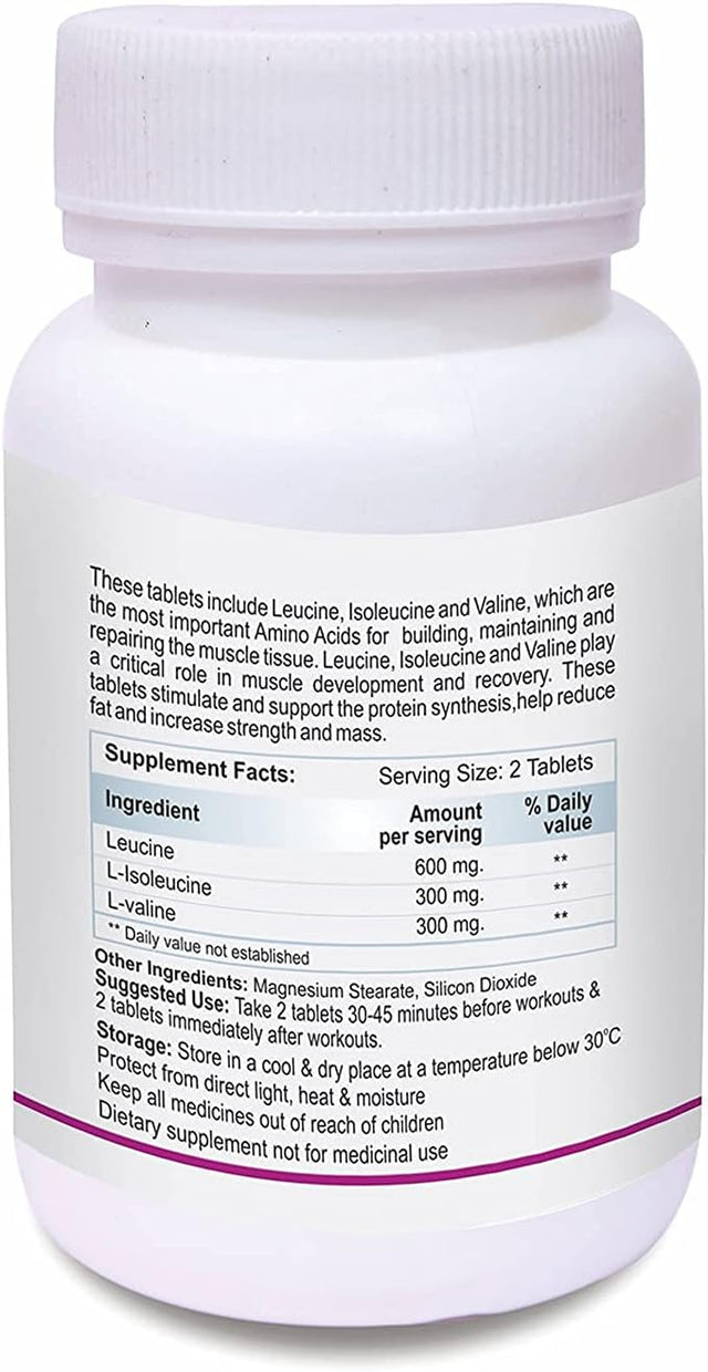 Biotrex Nutraceuticals BCAA Promotes Workout Recovery 1200Mg - 60 Tablets