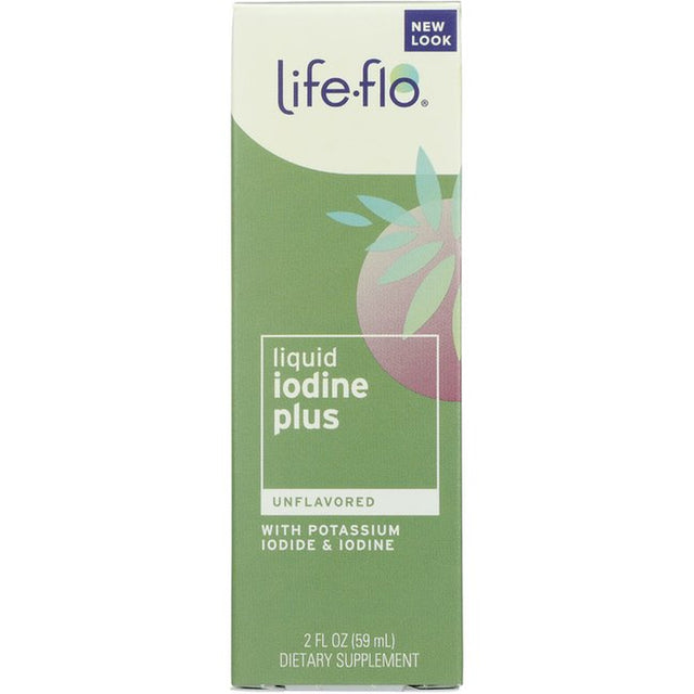 Life-Flo Iodine plus Drops | 150 Mcg Iodine per Serving | Healthy Thyroid, Energy & Metabolism Support | 2 Oz | 2 Pack