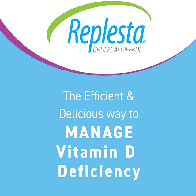 Replesta 50,000 IU Vitamin D3 Cholecalciferol, for Vitamin D Deficiency, 4 Count (Pack of 1)