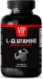 Immune Nutrition - Pure L-GLUTAMINE - Workout Recovery - Immune Support - Strength Boost - Glutamine Capsules - 1 Bottle (100 Tablets)