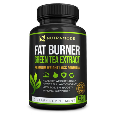 Green Tea Extract Belly Fat Burner Supplement Appetite Suppressant - 60 Capsules