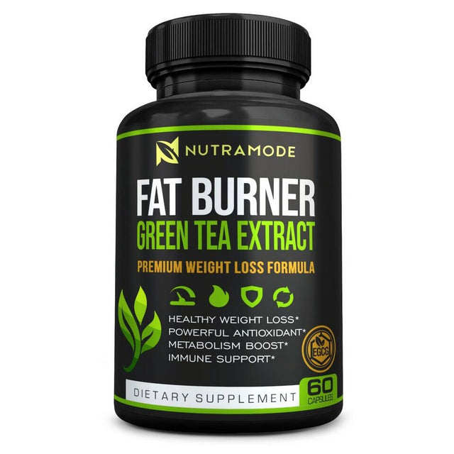 Green Tea Extract Belly Fat Burner Supplement Appetite Suppressant - 60 Capsules