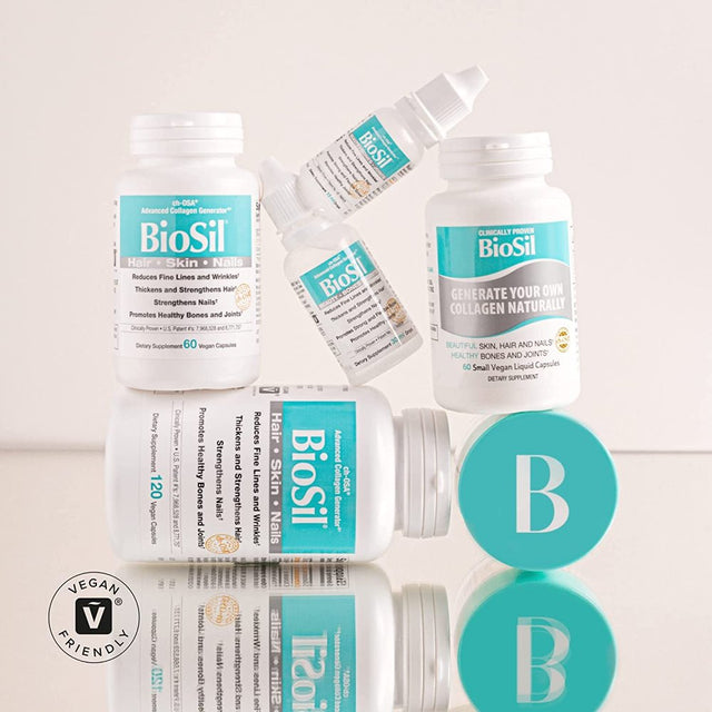 Biosil Skin & Hair & Nails Biosil 120 Vcaps X 2