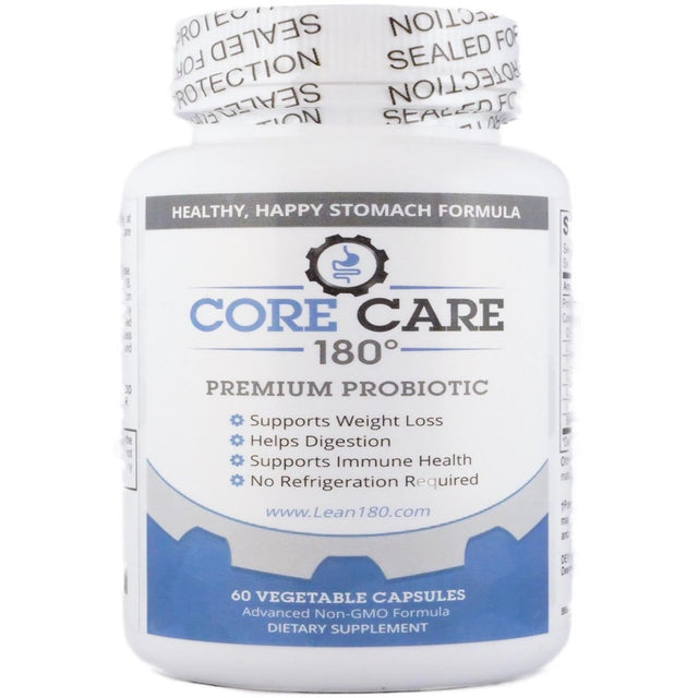 Core Care 180 | Best Probiotics for Weight Loss | Gut Health for Men and Women | All Natural Diet Supplement | Helps Digestion | Reduces Bloating Constipation Gas (30 Day Supply)