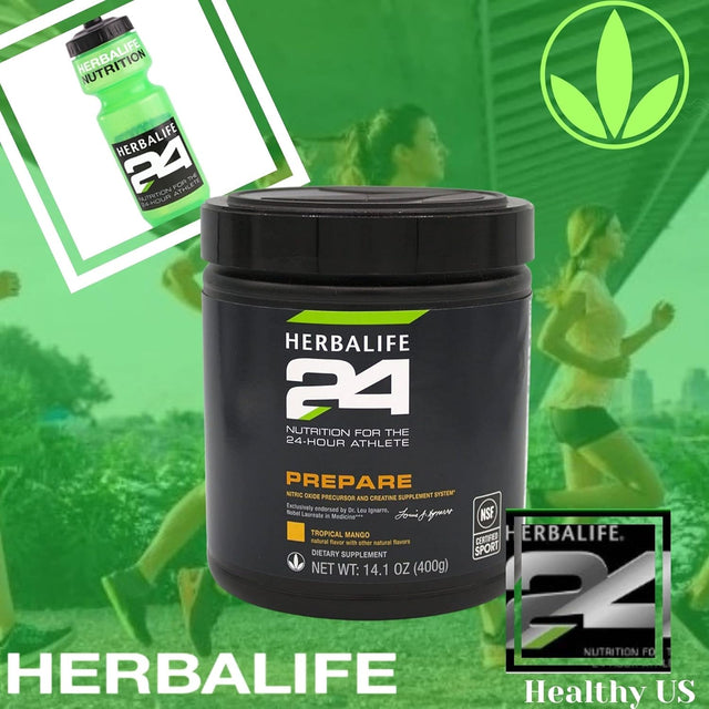 Herbalife HERBALIFE24 Prepare: Tropical Mango (400 G), Nutrition for the 24-Hour Athlete, Nitric Oxide Precursor and Creatinine Supplement System, Natural Flavor, No Artificial Sweetener