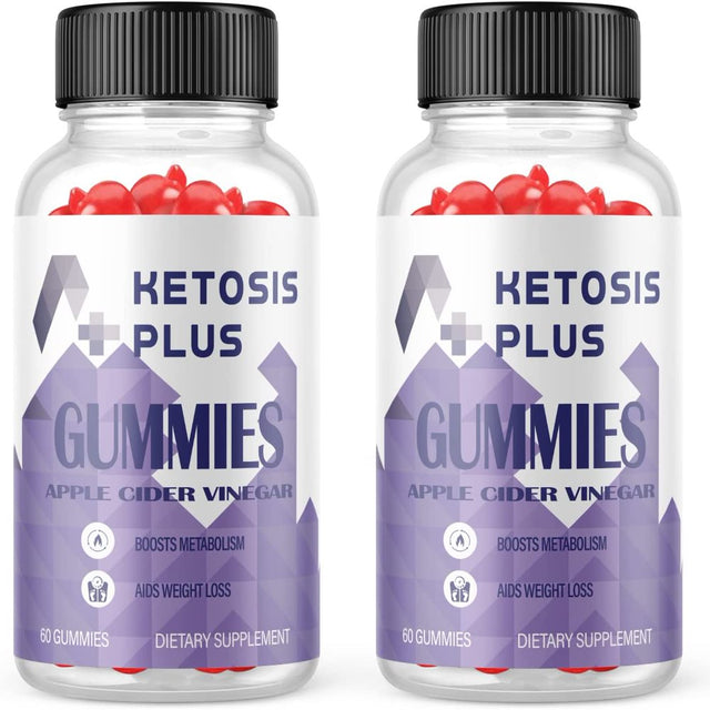 (2 Pack) Ketosis plus ACV Gummies - Supplement for Weight Loss - Energy & Focus Boosting Dietary Supplements for Weight Management & Metabolism - Fat Burn - 120 Gummies