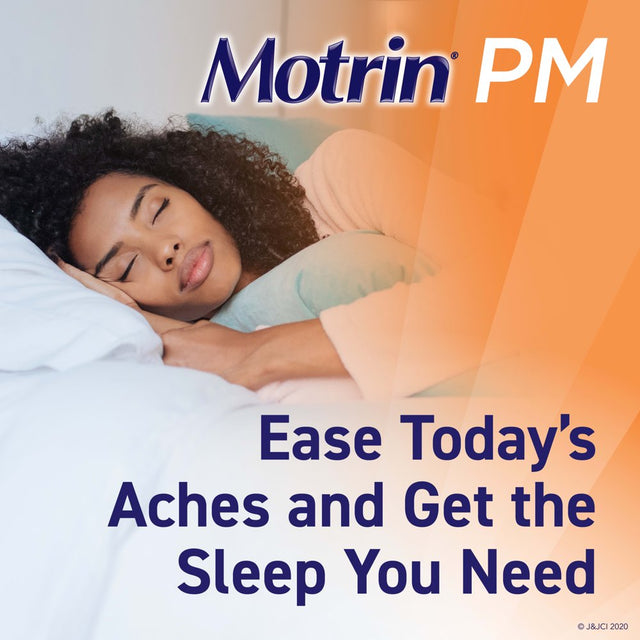 Motrin PM Caplets, 200 Mg Ibuprofen & 38 Mg Sleep Aid, 80 Ct