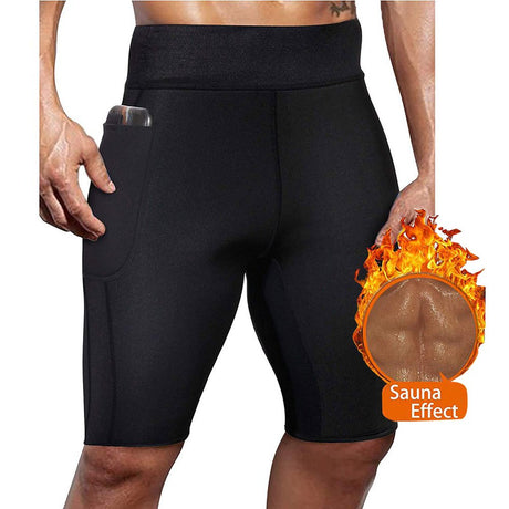 Rovga Shapewear Men Weight Sweat Workout Short Pant Legging Burner Shorts Tummy Control Shapewear