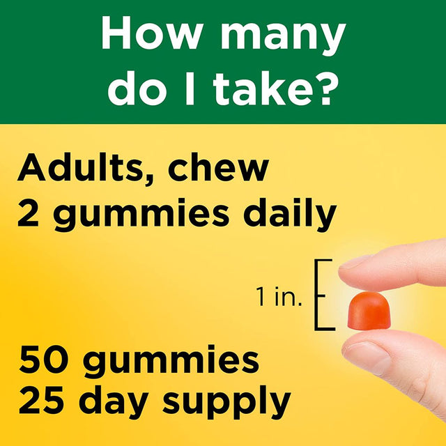 Nature Made Vitamin D3 + K2 Gummies - Peach 50 Gummies