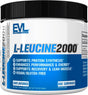 Evlution Nutrition L-Leucine2000, 2000Mg of Pure L-Leucine in Each Serving, Protein Synthesis, Recovery, Vegan, Gluten-Free, Unflavored Powder (100 Servings)