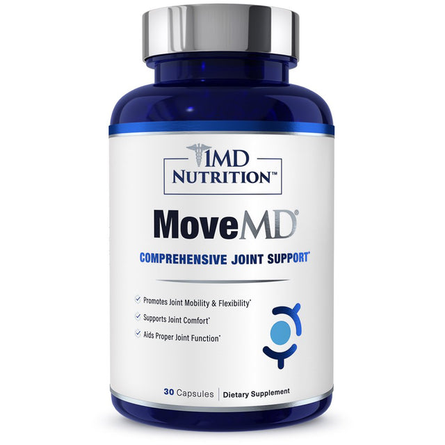 1MD Nutrition Movemd - Joint Health Supplement - Doctor Formulated | with Collagen, Astaxanthin, and More | 30 Capsules