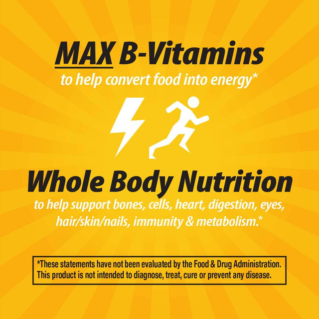 Nature'S Way Alive! Max3 Potency Multivitamin, High Potency B-Vitamins, No Iron, 180 Tablets