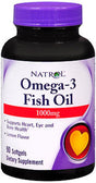 Natrol Omega-3 Fish Oil Softgels, Lemon, 1000 Mg, 90 Ct