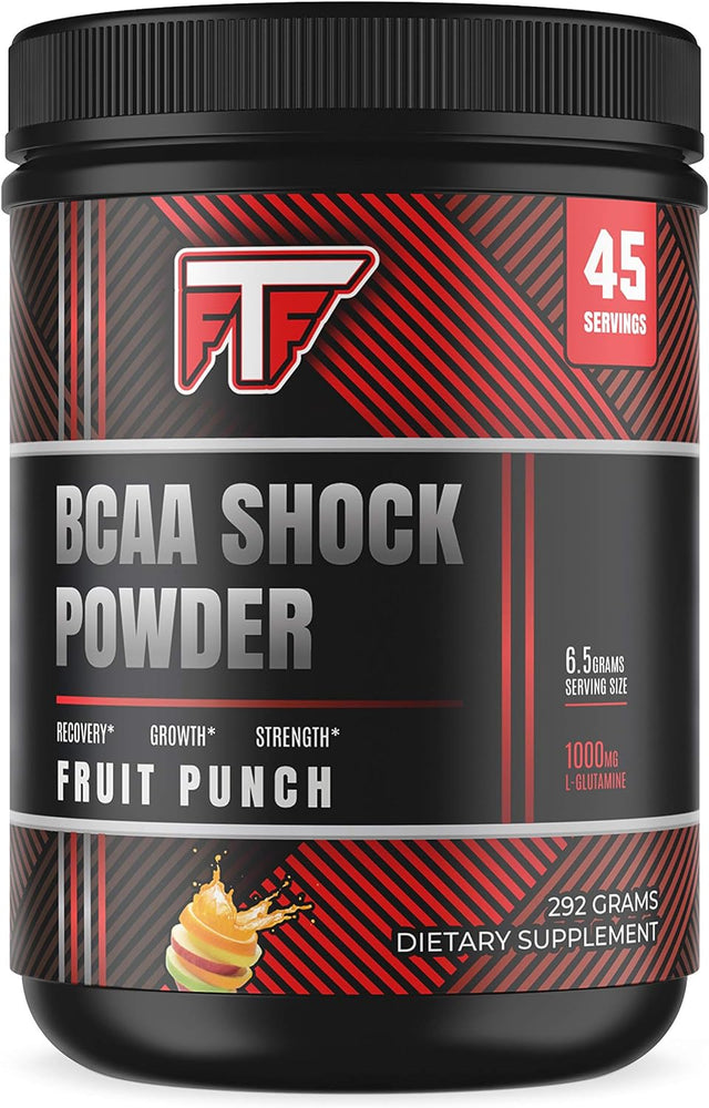 Branched Chain Amino Acids (Bcaas) Shock Powder- Fruit Punch for Muscle Recovery, Endurance, and Focus- 45 Servings