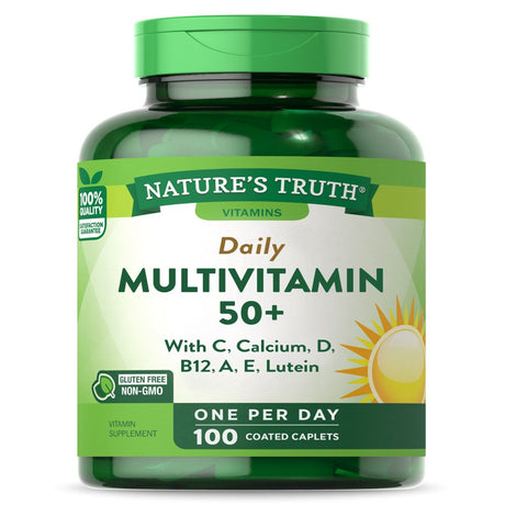 Multivitamin for Men and Women | 50 plus | 100 Caplets | Non-Gmo & Gluten Free Supplement | by Nature'S Truth