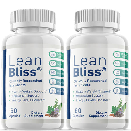 (2 Pack) Lean Bliss - Keto Weight Loss Formula - Energy & Focus Boosting Dietary Supplements for Weight Management & Metabolism - Advanced Fat Burn Raspberry Ketones Pills - 120 Capsules