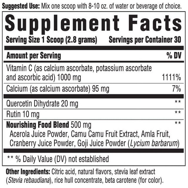 INNATE Response Formulas C Complete Powder - Antioxidant Vitamin C Powder Supplement - Helps Support the Immune System -Vegetarian and Non-Gmo - 2.96 Oz. (30 Servings)