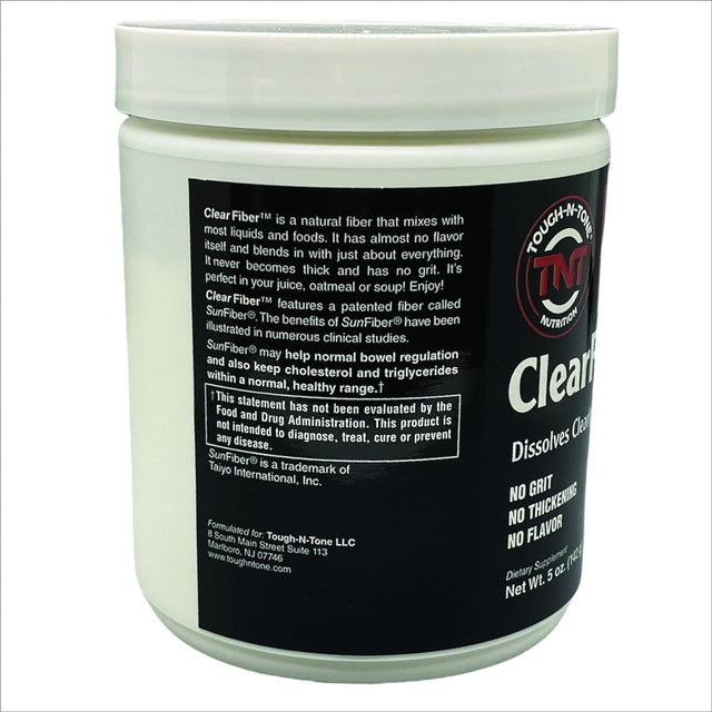 Clearfiber™ Powder. a Soluble Dietary Fiber Using Sunfiber® Derived from Partially Hydrolyzed Guar Gum (PHGG). Tasteless, Odorless, Dissolves Completely, and Doesn'T Thicken.