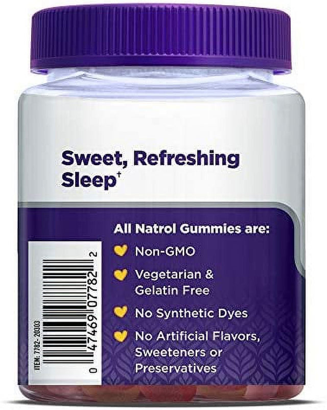 Natrol Kids Sleep+ Immune Health Aid Gummies with Melatonin, Zinc, Vitamin C and D, Elderberry, 50 Count