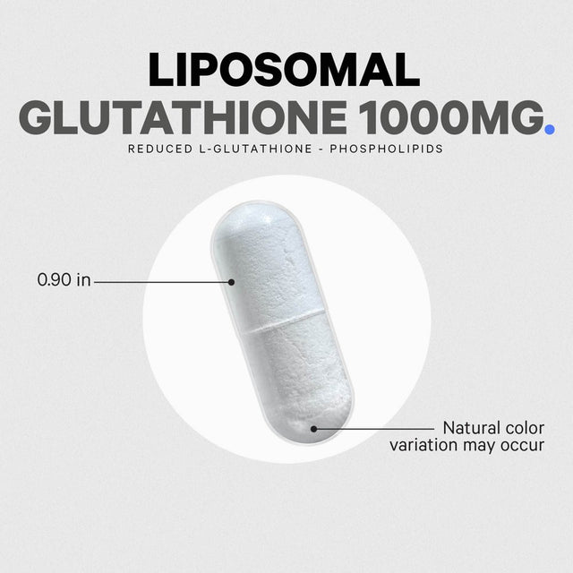 Codeage Liposomal Glutathione 1000 Mg, Glutaone™ L-Glutathione Reduced & Phospholipid Complex, 60 Ct