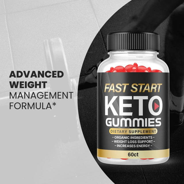 (1 Pack) Fast Start Keto ACV Gummies - Supplement for Weight Loss - Energy & Focus Boosting Dietary Supplements for Weight Management & Metabolism - Fat Burn - 60 Gummies