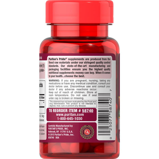 Puritans Pride Lycopene 20 Mg Softgels, 60 Count