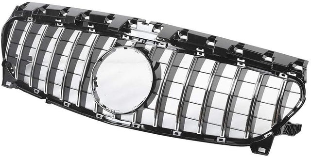 KIMISS Gt-Style Front Grill Silver ABS Fit for CLA W117 2015-2019