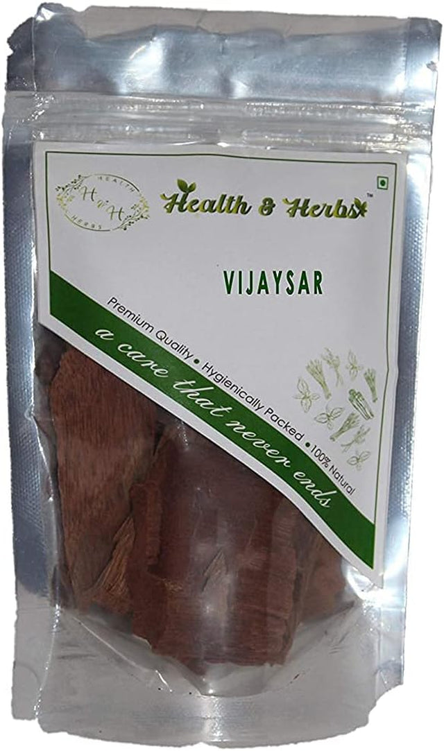 Health & Herbs Vijaysar - Bijasal - Pterocarpus Marsupium (200G)