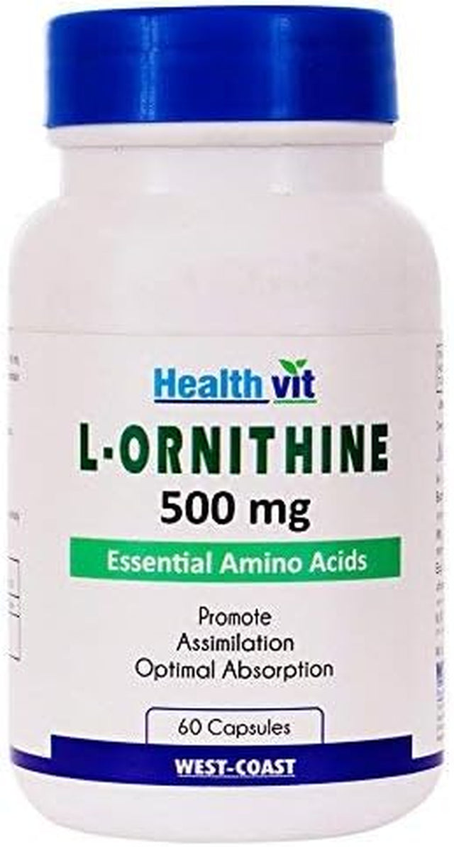 Healthvit L-Ornithine 500 Mg - 60 Capsules