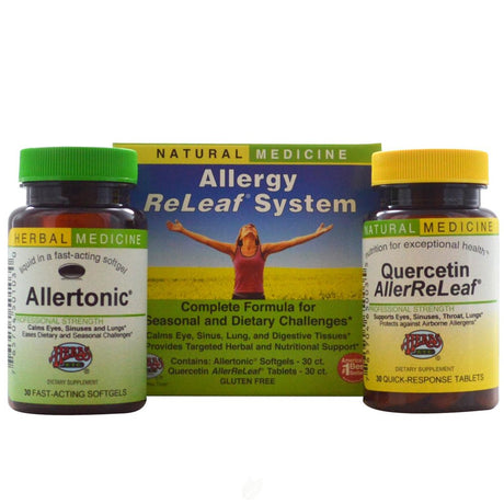 Herbs Etc., Allergy Releaf System, 2 Bottles, 30 Softgels/Tablets