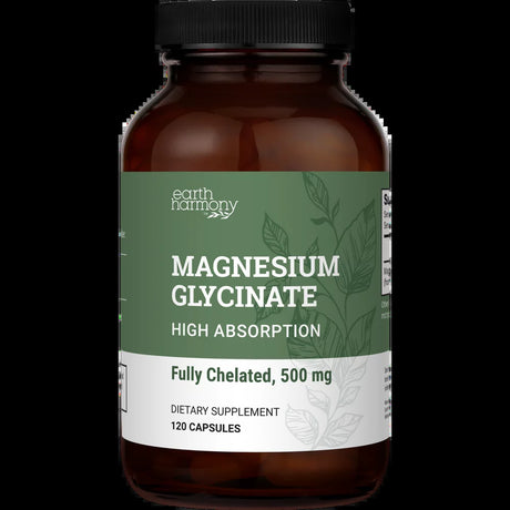 Chelated Magnesium Glycinate Powder Capsules 500 Mg - 120 Capsules