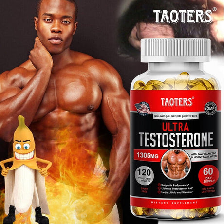 TAOTERS Natural Testosterone Booster - Increase Energy, Improve Muscle Strength & Growth